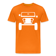 Laden Sie das Bild in den Galerie-Viewer, CLASSIC CAR SHIRT: CJ (white) - Orange