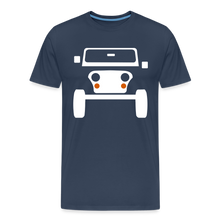 Laden Sie das Bild in den Galerie-Viewer, CLASSIC CAR SHIRT: CJ (white) - Navy