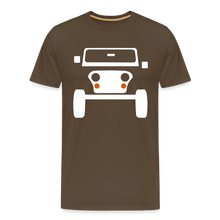 Laden Sie das Bild in den Galerie-Viewer, CLASSIC CAR SHIRT: CJ (white) - Edelbraun