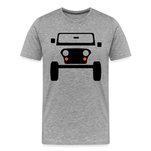 Laden Sie das Bild in den Galerie-Viewer, CLASSIC CAR SHIRT: CJ (black) - Grau meliert