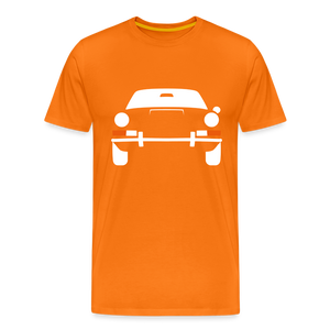 CLASSIC CAR SHIRT: PRSCH (white) - Orange