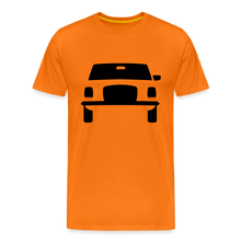 Laden Sie das Bild in den Galerie-Viewer, CLASSIC CAR SHIRT: STRICH 8 (black) - Orange