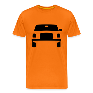 CLASSIC CAR SHIRT: STRICH 8 (black) - Orange