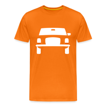 Laden Sie das Bild in den Galerie-Viewer, CLASSIC CAR SHIRT: STRICH 8 (white) - Orange