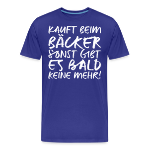 MEME SHIRT: KAUFT BEIM BÄCKER (white) - Königsblau