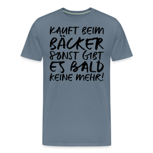 MEME SHIRT: KAUFT BEIM BÄCKER (black) - Blaugrau