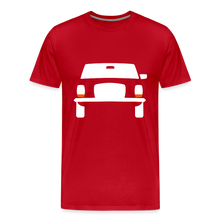 Laden Sie das Bild in den Galerie-Viewer, CLASSIC CAR SHIRT: STRICH 8 (white) - Rot