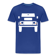 Laden Sie das Bild in den Galerie-Viewer, CLASSIC CAR SHIRT: BRITISH OFFROAD NEW (white) - Königsblau