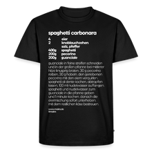 Laden Sie das Bild in den Galerie-Viewer, REZEPT SHIRT: CARBONARA - Schwarz