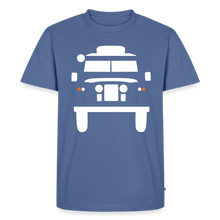 Laden Sie das Bild in den Galerie-Viewer, CLASSIC CAR SHIRT: BRITISH OFFROAD (white) - Taubenblau