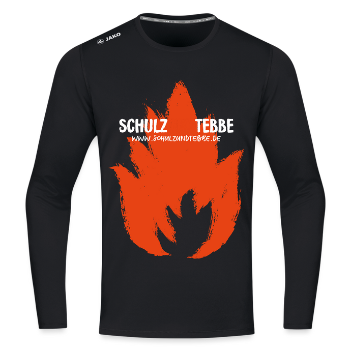 SCHULZUNDTEBBE LANARMSHIRT - Schwarz