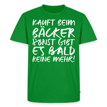 Laden Sie das Bild in den Galerie-Viewer, MEME SHIRT: KAUFT BEIM BÄCKER (white) - Grün