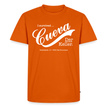 Laden Sie das Bild in den Galerie-Viewer, CUEVA SHIRT WHITE FONT - Orange 