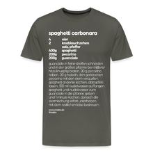 Laden Sie das Bild in den Galerie-Viewer, REZEPT SHIRT: CARBONARA - Asphalt
