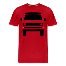 Laden Sie das Bild in den Galerie-Viewer, CLASSIC CAR SHIRT: DREI (black) - Rot