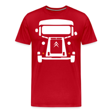 Laden Sie das Bild in den Galerie-Viewer, CLASSIC CAR SHIRT: NEZ (white) - Rot