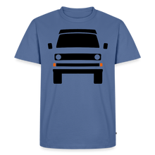 Laden Sie das Bild in den Galerie-Viewer, CLASSIC CAR SHIRT: DREI (black) - Taubenblau
