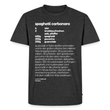 Laden Sie das Bild in den Galerie-Viewer, REZEPT SHIRT: CARBONARA - Anthrazit meliert