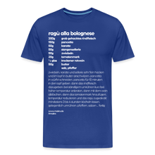Laden Sie das Bild in den Galerie-Viewer, REZEPT SHIRT: BOLOGNESE - Königsblau