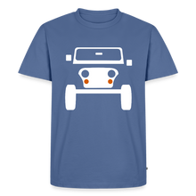 Laden Sie das Bild in den Galerie-Viewer, CLASSIC CAR SHIRT: CJ (white) - Taubenblau