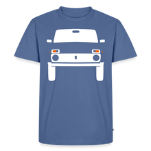 Laden Sie das Bild in den Galerie-Viewer, CLASSIC CAR SHIRT: Ni Va (white) - Taubenblau