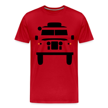 Laden Sie das Bild in den Galerie-Viewer, CLASSIC CAR SHIRT: BRITISH OFFROAD (black) - Rot