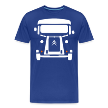 Laden Sie das Bild in den Galerie-Viewer, CLASSIC CAR SHIRT: NEZ (white) - Königsblau
