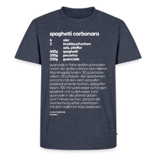 Laden Sie das Bild in den Galerie-Viewer, REZEPT SHIRT: CARBONARA - Jeansblau 