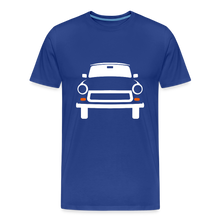 Laden Sie das Bild in den Galerie-Viewer, CLASSIC CAR SHIRT: TRABBI (white) - Königsblau