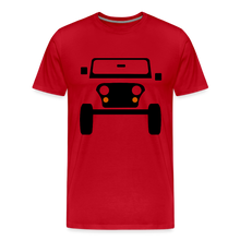 Laden Sie das Bild in den Galerie-Viewer, CLASSIC CAR SHIRT: CJ (black) - Rot