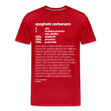Laden Sie das Bild in den Galerie-Viewer, REZEPT SHIRT: CARBONARA - Rot