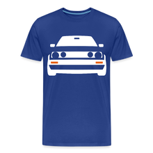 Laden Sie das Bild in den Galerie-Viewer, CLASSIC CAR SHIRT: ZWO (white) - Königsblau