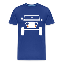 Laden Sie das Bild in den Galerie-Viewer, CLASSIC CAR SHIRT: CJ (white) - Königsblau