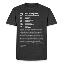 Laden Sie das Bild in den Galerie-Viewer, REZEPT SHIRT: BOLOGNESE - Anthrazit meliert