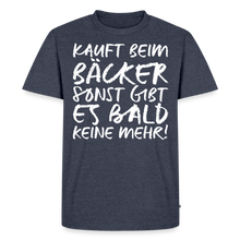 Laden Sie das Bild in den Galerie-Viewer, MEME SHIRT: KAUFT BEIM BÄCKER (white) - Jeansblau 