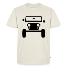 Laden Sie das Bild in den Galerie-Viewer, CLASSIC CAR SHIRT: CJ (black) - Naturweiß