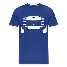 Laden Sie das Bild in den Galerie-Viewer, CLASSIC CAR SHIRT: STRATOS (white) - Königsblau