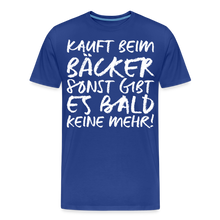 Laden Sie das Bild in den Galerie-Viewer, MEME SHIRT: KAUFT BEIM BÄCKER (white) - Königsblau