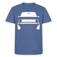 Laden Sie das Bild in den Galerie-Viewer, CLASSIC CAR SHIRT: GEHTEHIH (white) - Taubenblau