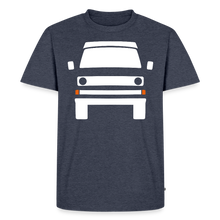 Laden Sie das Bild in den Galerie-Viewer, CLASSIC CAR SHIRT: DREI (white) - Jeansblau 