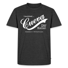 Laden Sie das Bild in den Galerie-Viewer, CUEVA SHIRT WHITE FONT - Anthrazit meliert