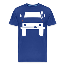 Laden Sie das Bild in den Galerie-Viewer, CLASSIC CAR SHIRT: MOG (white) - Königsblau