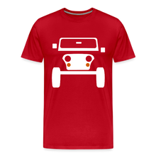 Laden Sie das Bild in den Galerie-Viewer, CLASSIC CAR SHIRT: CJ (white) - Rot
