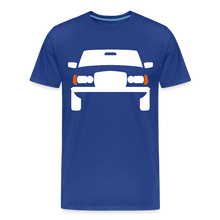 Laden Sie das Bild in den Galerie-Viewer, CLASSIC CAR SHIRT: 123 (white) - Königsblau