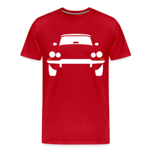 Laden Sie das Bild in den Galerie-Viewer, CLASSIC CAR SHIRT: DÉESSE (white) - Rot