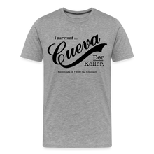 Laden Sie das Bild in den Galerie-Viewer, CUEVA SHIRT BLACK FONT - Grau meliert