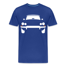 Laden Sie das Bild in den Galerie-Viewer, CLASSIC CAR SHIRT: DÉESSE (white) - Königsblau