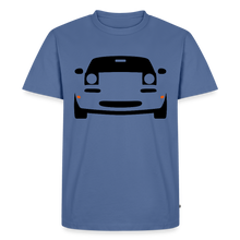 Laden Sie das Bild in den Galerie-Viewer, CLASSIC CAR SHIRT: MIATA (black) - Taubenblau