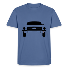 Laden Sie das Bild in den Galerie-Viewer, CLASSIC CAR SHIRT: MUSTANG (black) - Taubenblau