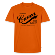 Laden Sie das Bild in den Galerie-Viewer, CUEVA SHIRT BLACK FONT - Orange 